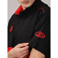 POLOKOŠILE (TRIČKO S LÍMEČKEM) ČERNO-ČERVENÉ - JAWA - (UNISEX)